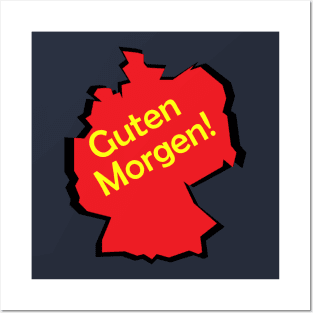 guten morgen deutsch deutschland german germany Posters and Art